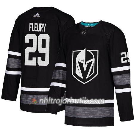 Män Ishockey Vegas Golden Knights tröja Marc-Andre Fleury 29 Svart 2019 All-Star Adidas Authentic